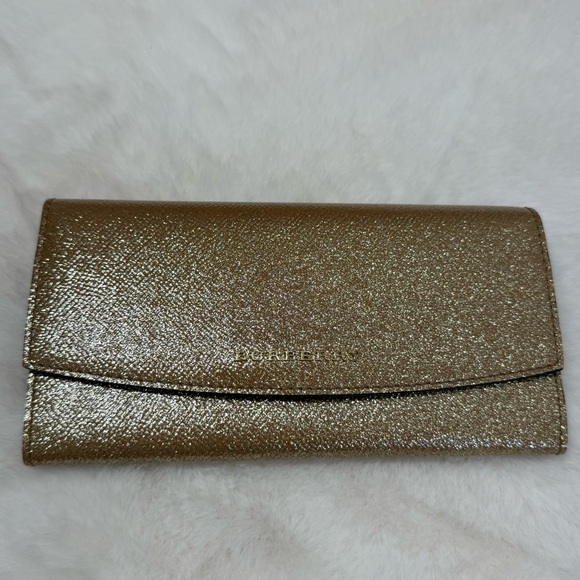 Burberry Gold Glitter Long Wallet - Picture 1 of 9